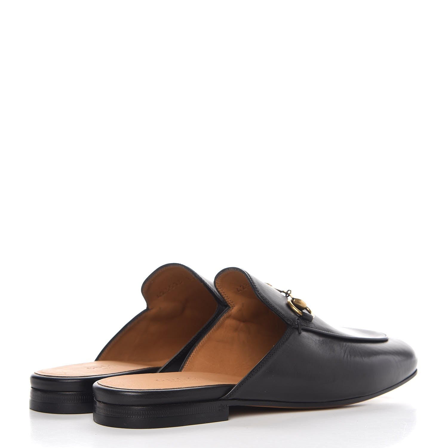 Gucci Calfskin Womens Princetown Slippers 37 Black 4 of 10