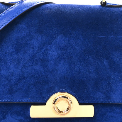 Moynat Suede Rejane BB Blue 7 of 9