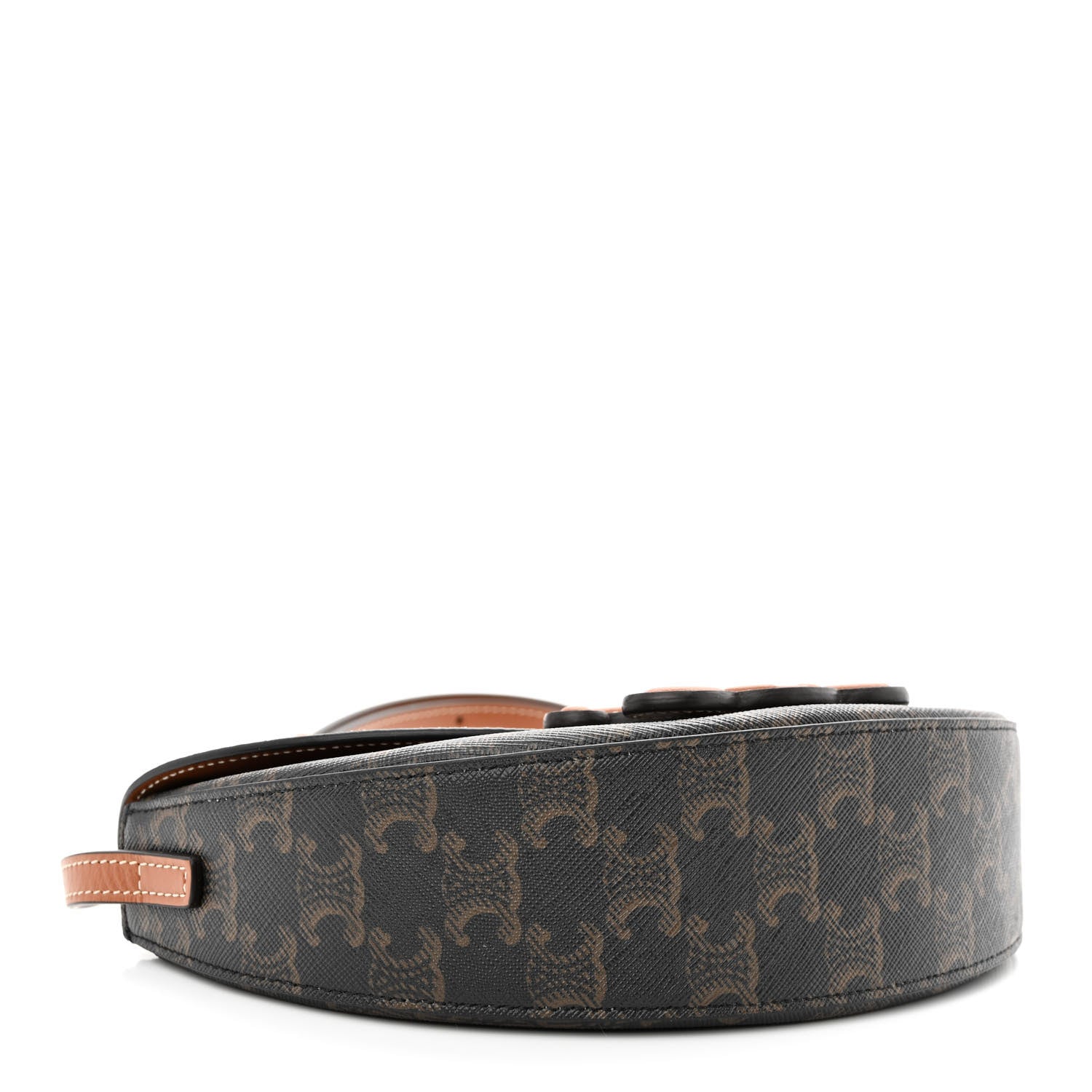 Celine Calfskin Triomphe Canvas Besace Tan 4 of 10