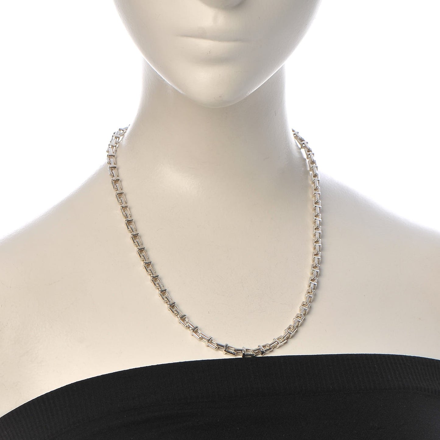 Sterling Silver T Narrow Chain Necklace