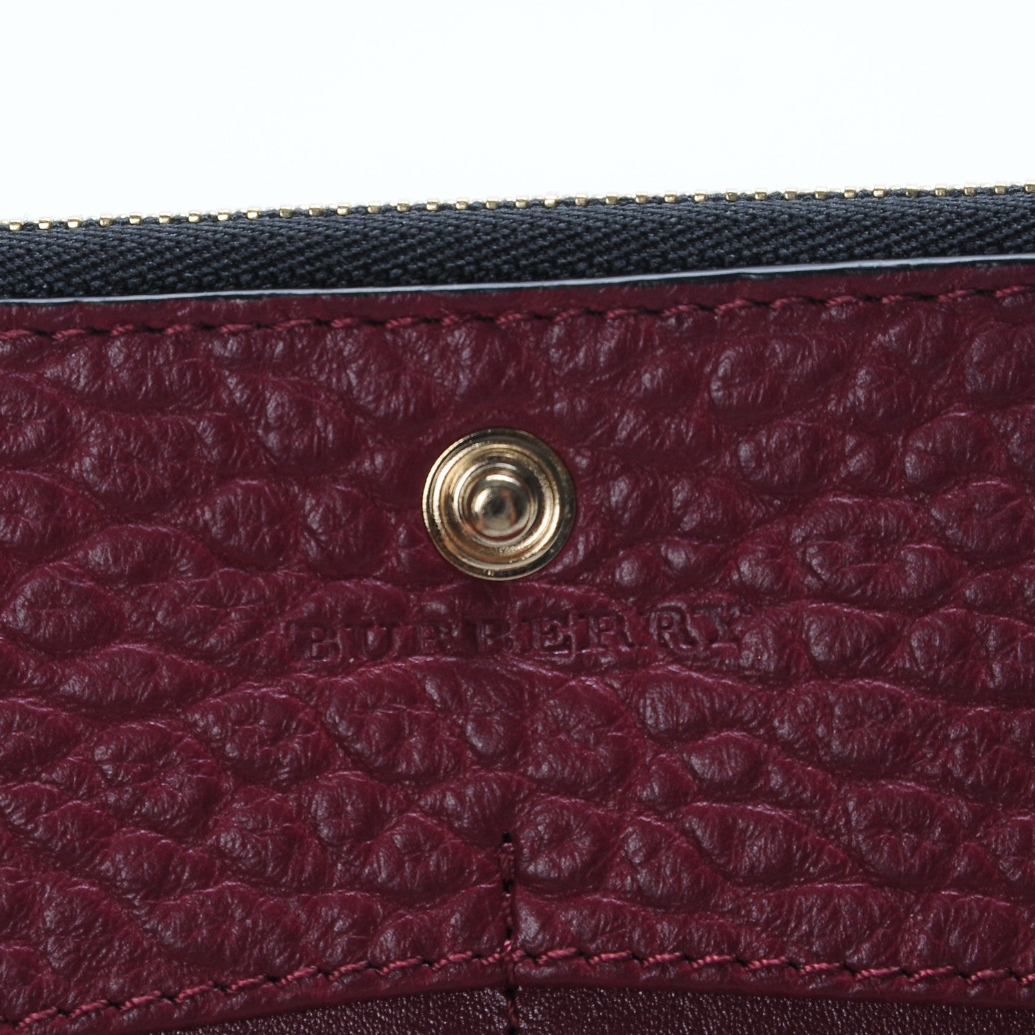 Burberry Heritage Grain Alvington Continental Wallet Damson Magenta 6 of 7