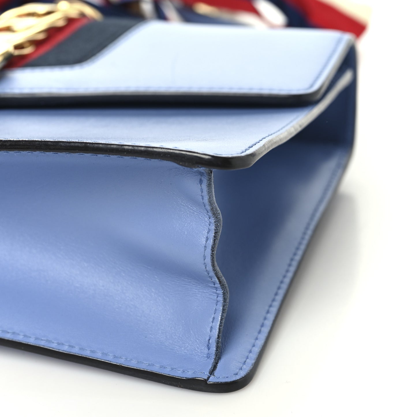 Calfskin Small Sylvie Shoulder Bag Clear Sky Blue