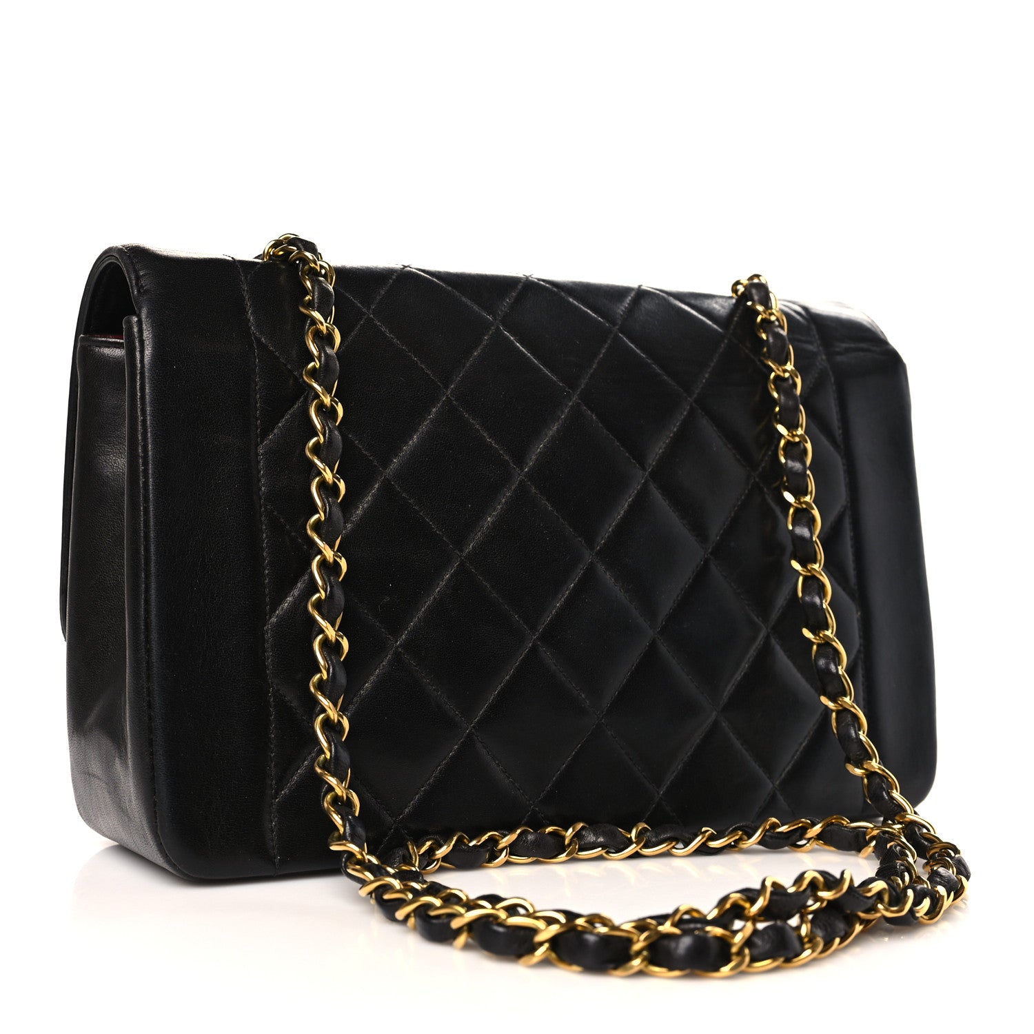 Chanel Lambskin Quilted Medium Single Flap Black 2 of 9