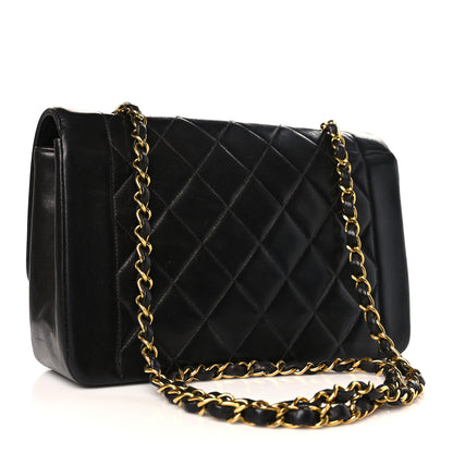 Chanel Lambskin Quilted Medium Single Flap Black 2 of 9