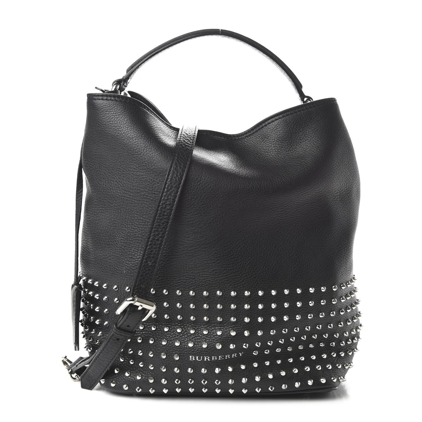 Calfskin Studded Medium Susanna Hobo Black