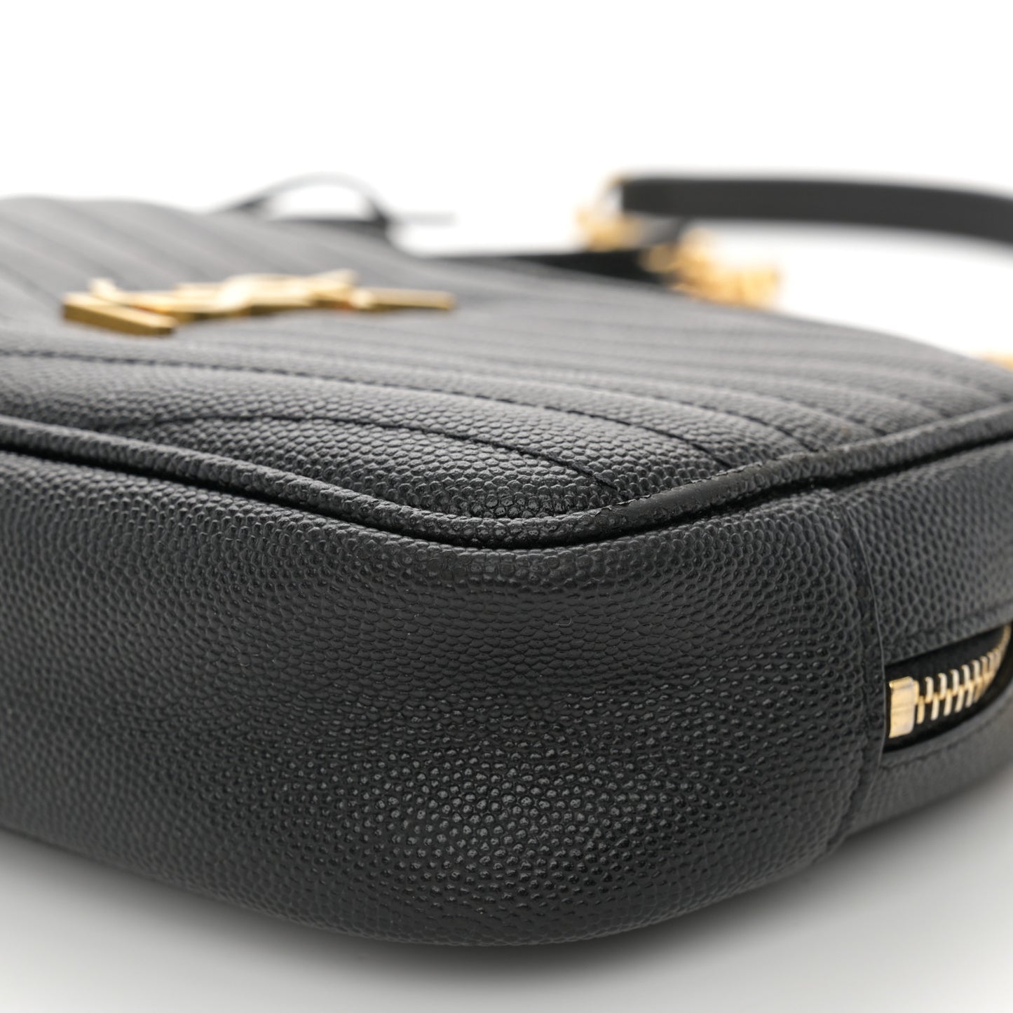 Grain De Poudre Matelasse Monogram Mini Lou Camera Bag Black