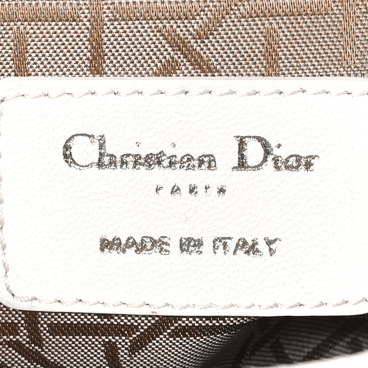 Lambskin Cannage Mini Lady Dior White