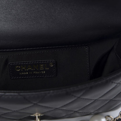 Chanel Lambskin Quilted Small My Precious Flap Black 8 of 10