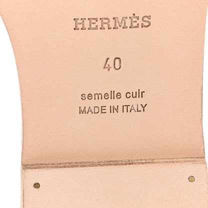 Hermes Patent Epsom Perforated Oran Sandals 40 6 of 8