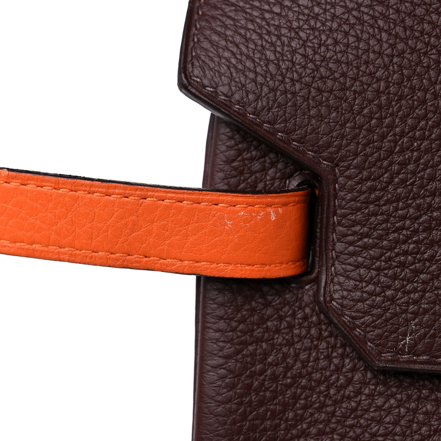 Togo Bi-Color Birkin 35 Chocolate Orange