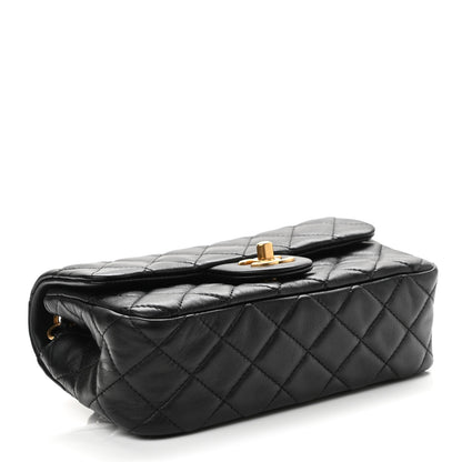 Chanel Lambskin Quilted Mini Rectangular Pearl Crush Flap Black 4 of 11