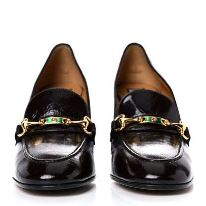 Gucci Kid Soft Lux Horsebit Mid Heel Loafer Pumps 39 Brown 2 of 8