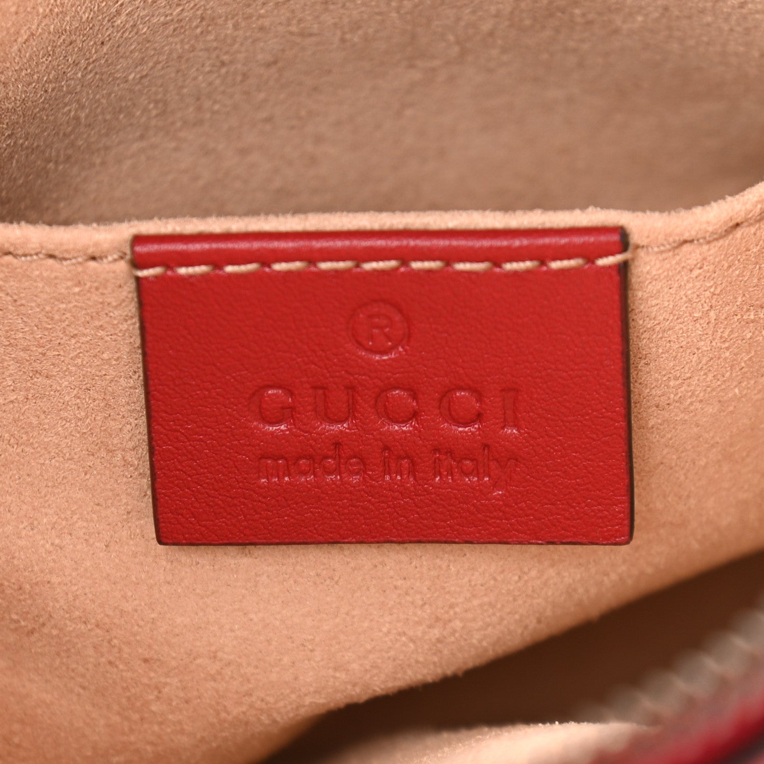 Gucci Calfskin Matelasse GG Marmont Belt Bag 85 34 Hibiscus Red 6 of 11