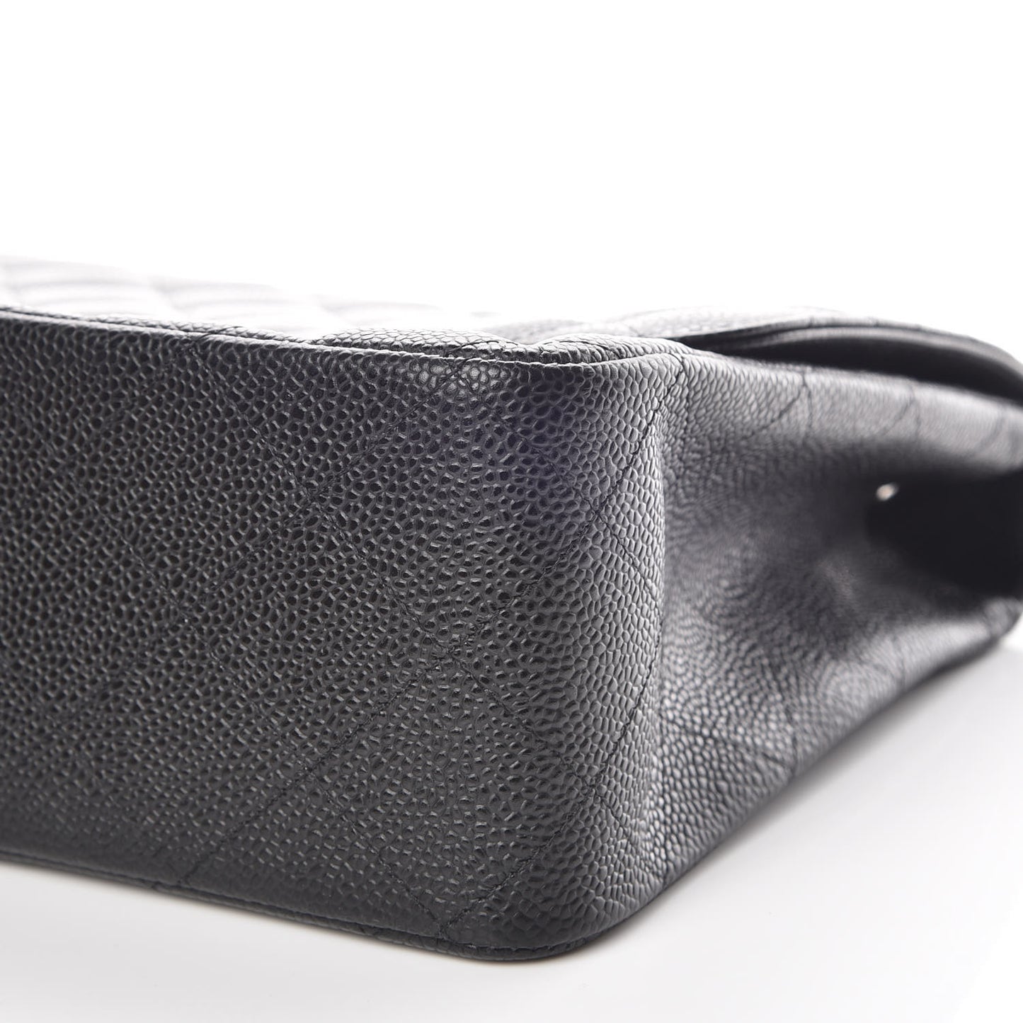 Caviar Quilted Jumbo Single Flap Black