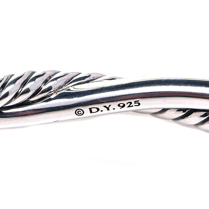David Yurman Sterling Silver Diamond Infinity Bracelet 7 of 8