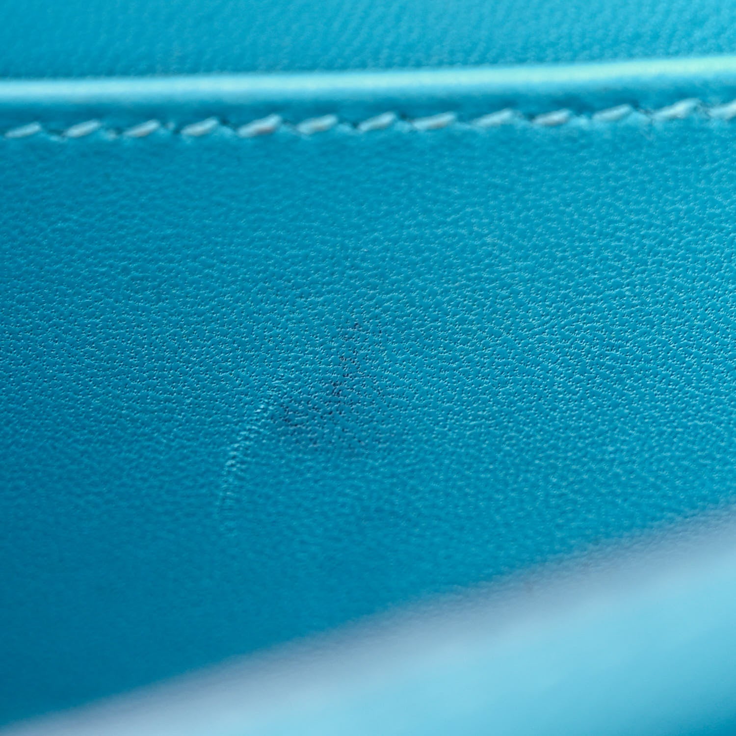 Hermes Epsom Enamel Constance 18 Bleu Du Nord Rouge de Coeur 13 of 13