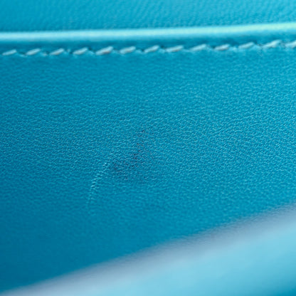 Hermes Epsom Enamel Constance 18 Bleu Du Nord Rouge de Coeur 13 of 13