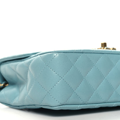 Chanel Lambskin Quilted Small Strass On Top Flap Bag Light Blue 9 of 12