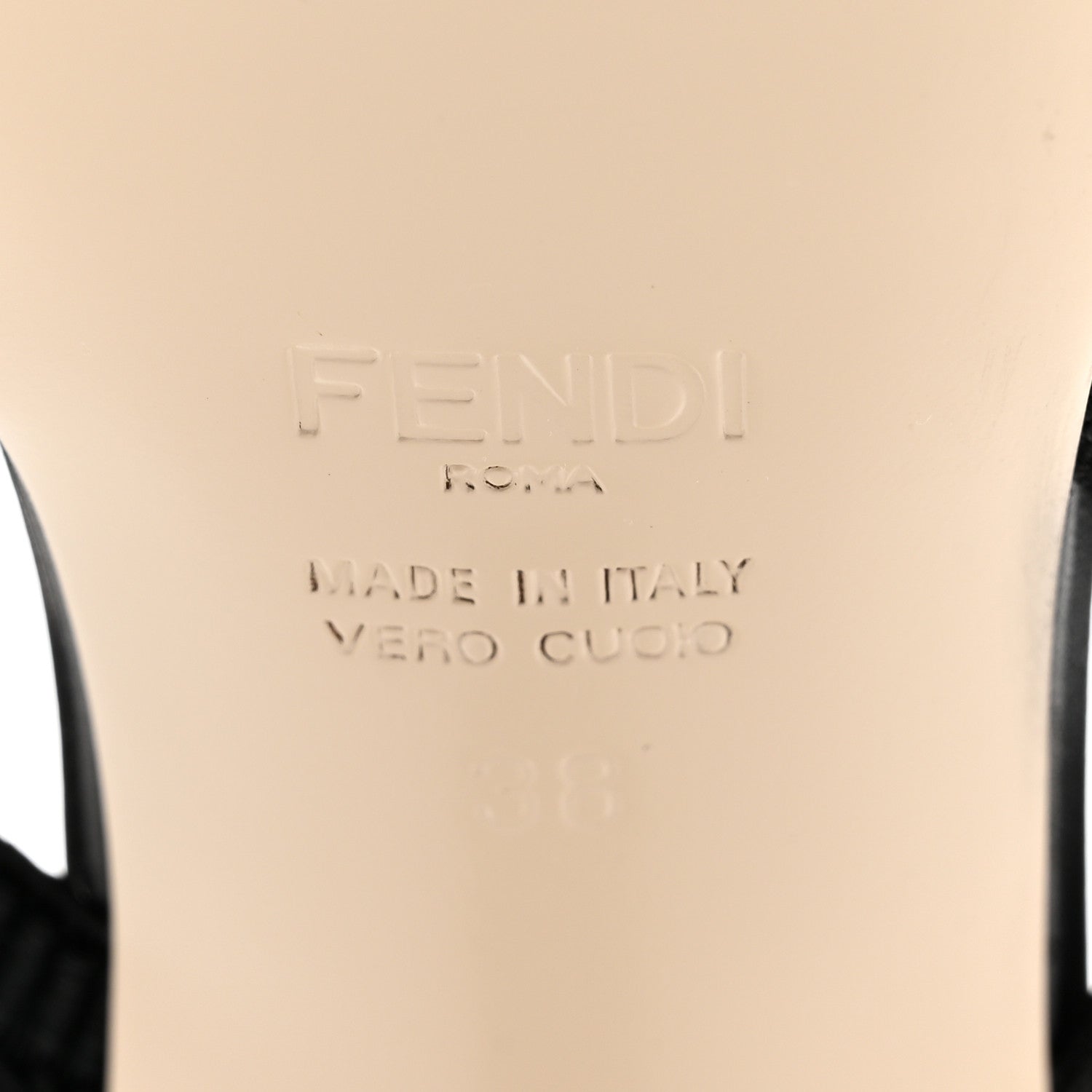 Fendi Technical Mesh FF Colibri 55mm Slingback Pumps 38 Black 7 of 7
