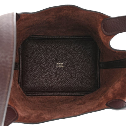 Hermes Taurillon Clemence Picotin Lock 18 PM Rouge Sellier 5 of 10