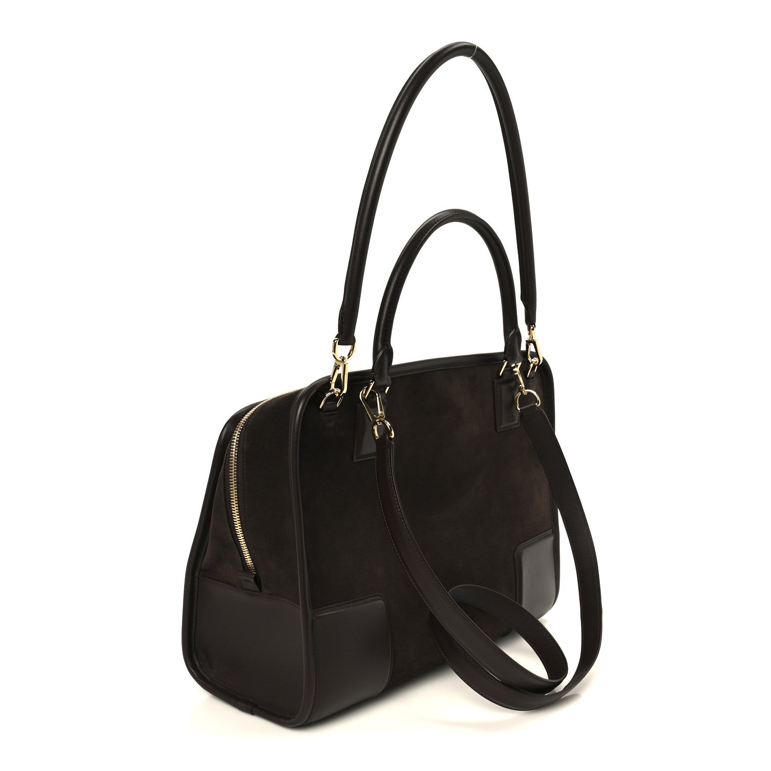 Loewe Suede Calfskin Large Amazona 180 Dark Chestnut 3 of 11