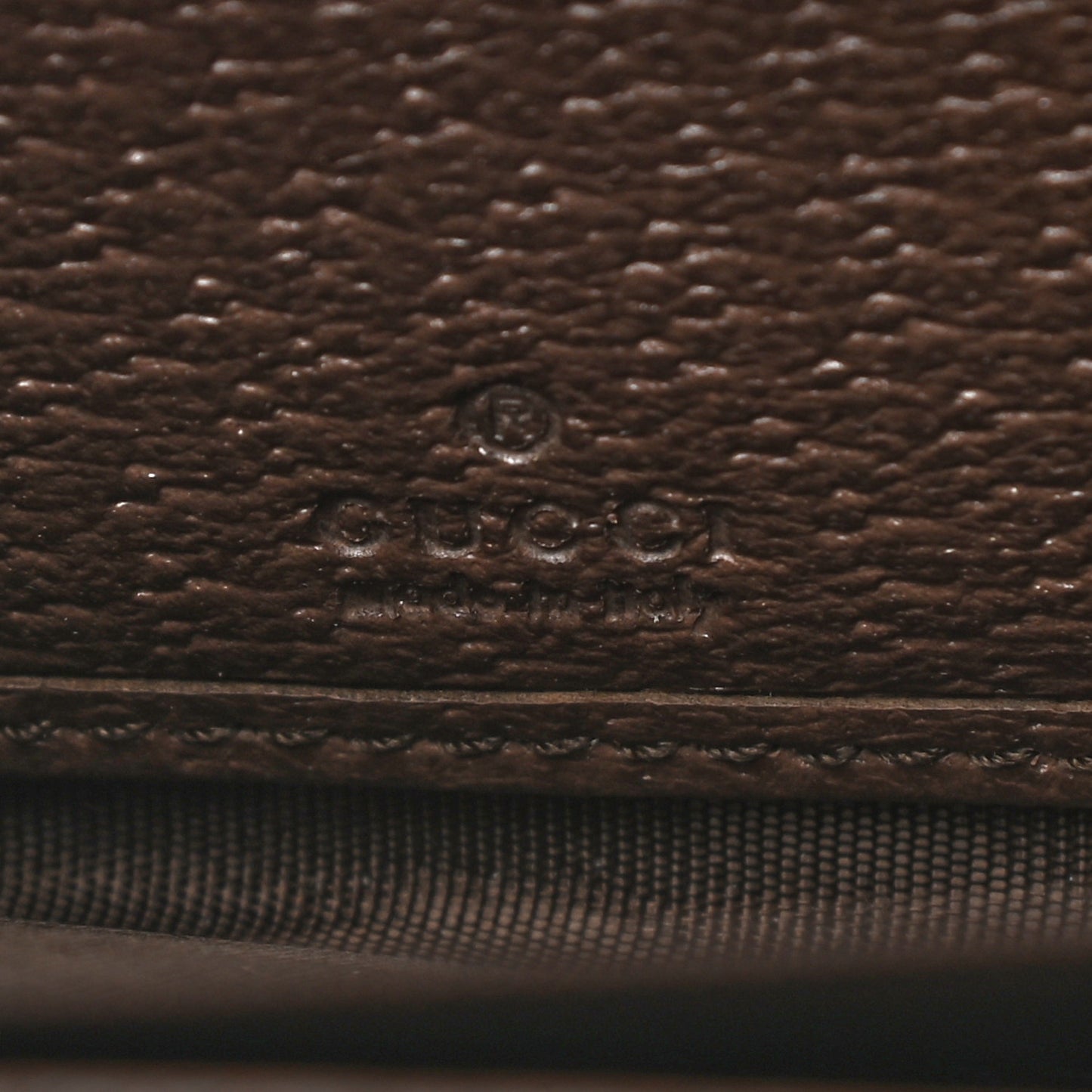 GG Supreme Monogram Web Ophidia Zip Around Wallet Brown