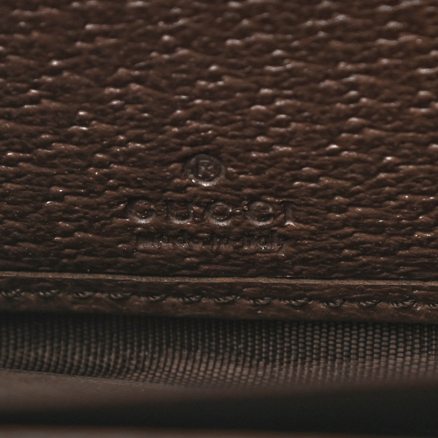 Gucci GG Supreme Monogram Web Ophidia Zip Around Wallet Brown 6 of 7