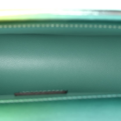 Gucci Piuma Shade Lux Mirrored Calfskin Small Dionysus Shoulder Bag Glacial Yellow Silver 5 of 11