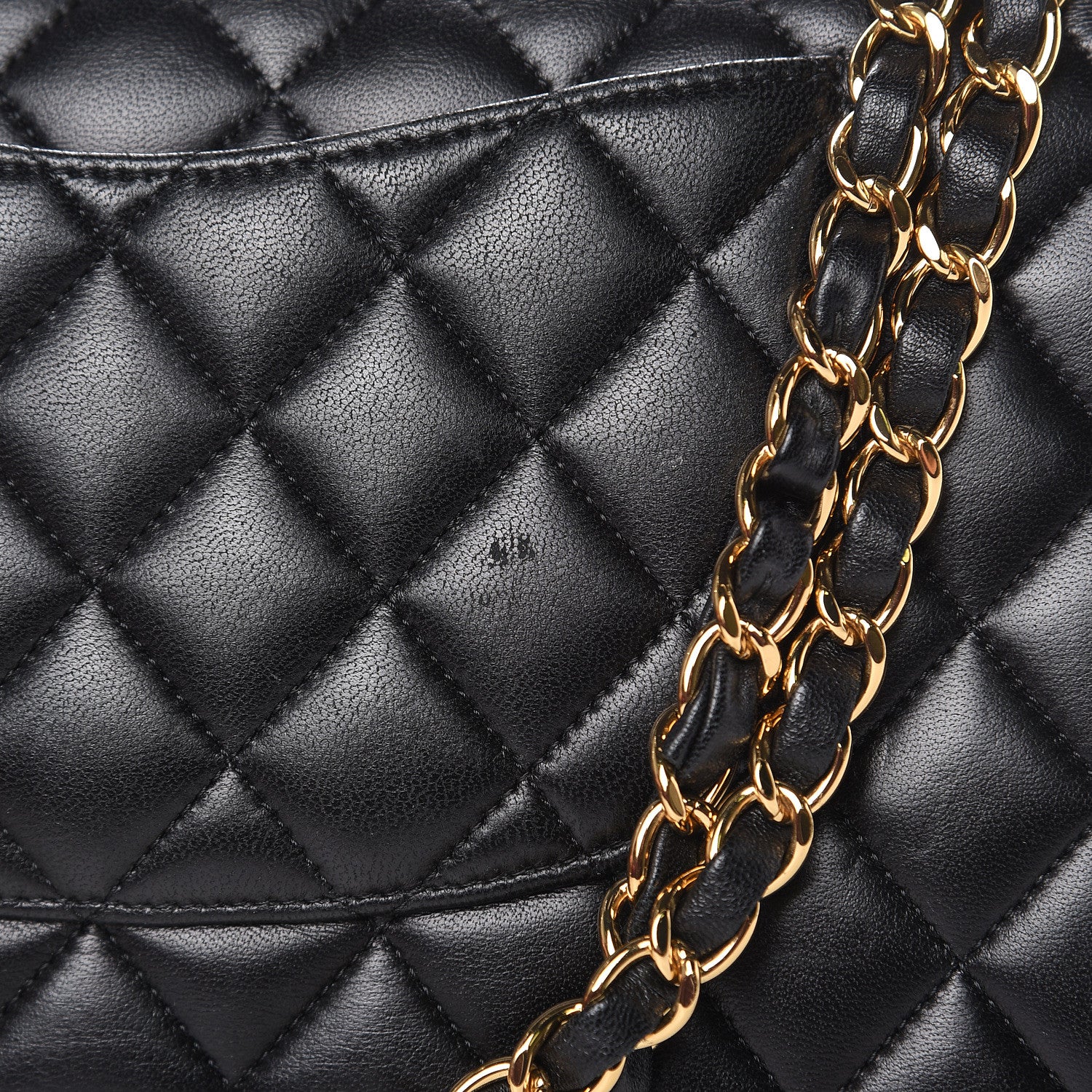 Chanel Lambskin Quilted Medium Double Flap Black 11 of 15