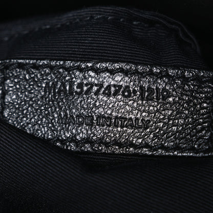 Saint Laurent Lambskin Quilted Small Loulou Puffer Monogram Chain Satchel Black 7 of 10