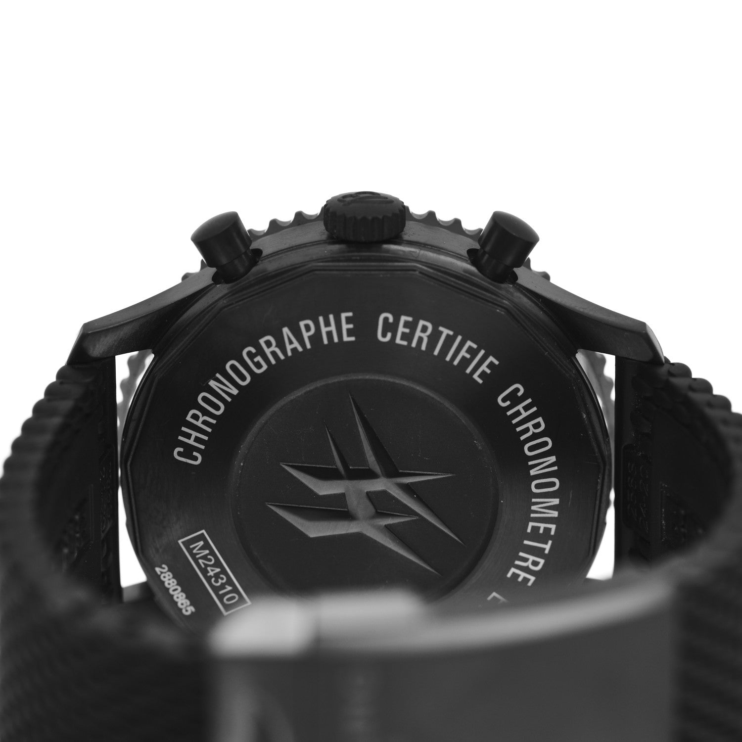 Breitling Stainless Steel Rubber 46mm Chronoliner Chronograph Automatic Watch Black M24310 4 of 4