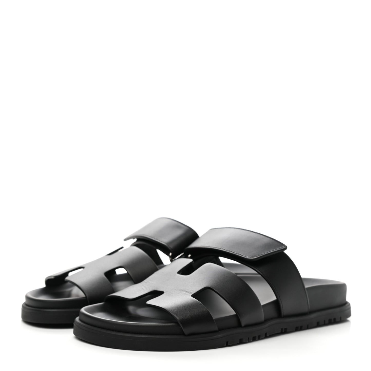 Calfskin Womens Chypre Sandals 36.5 Black
