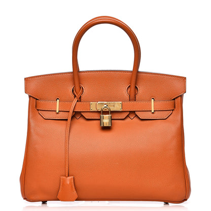 Hermes Epsom Birkin 30 Orange 1 of 41