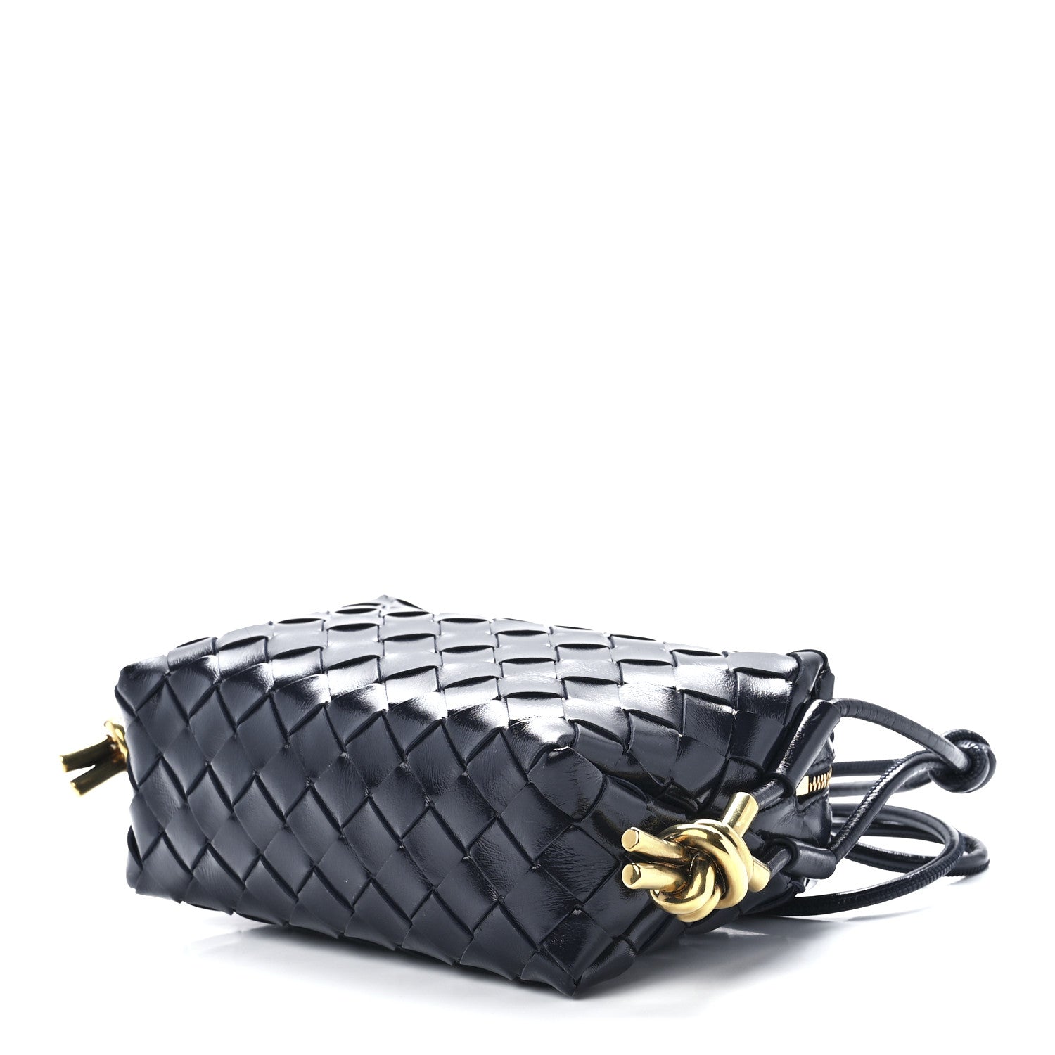 Bottega Veneta Nappa Intrecciato Metallic Knot Mini Loop Bag Space 8 of 10