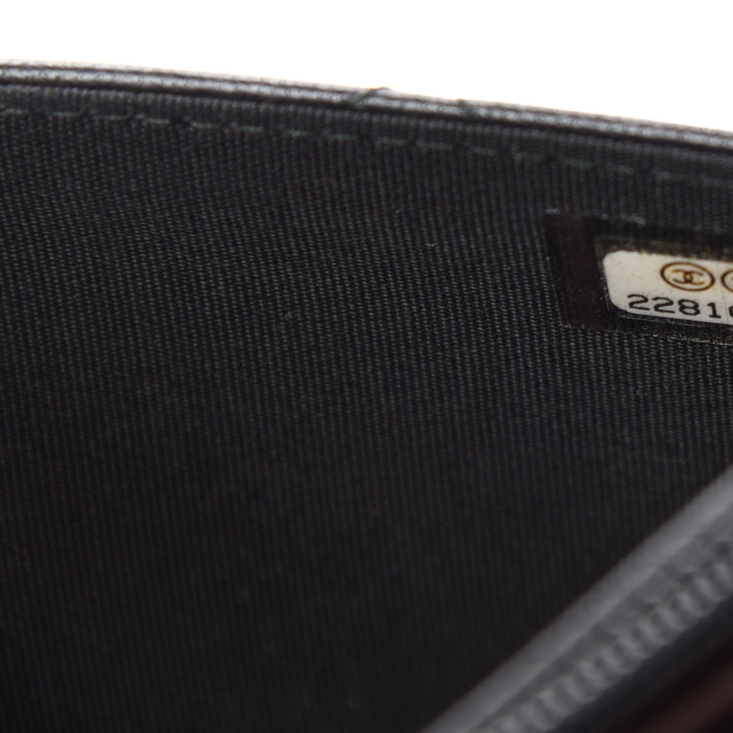 Lambskin Quilted Trendy CC Wallet On Chain WOC Black