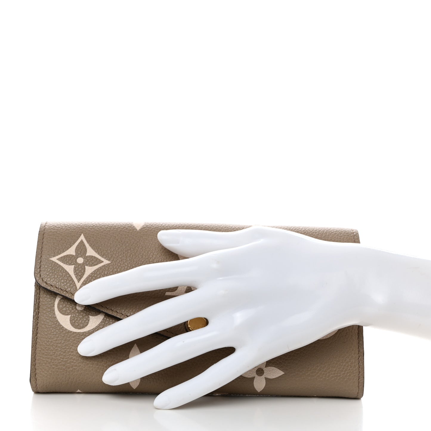 Empreinte Monogram Giant Sarah Wallet Tourterelle Creme