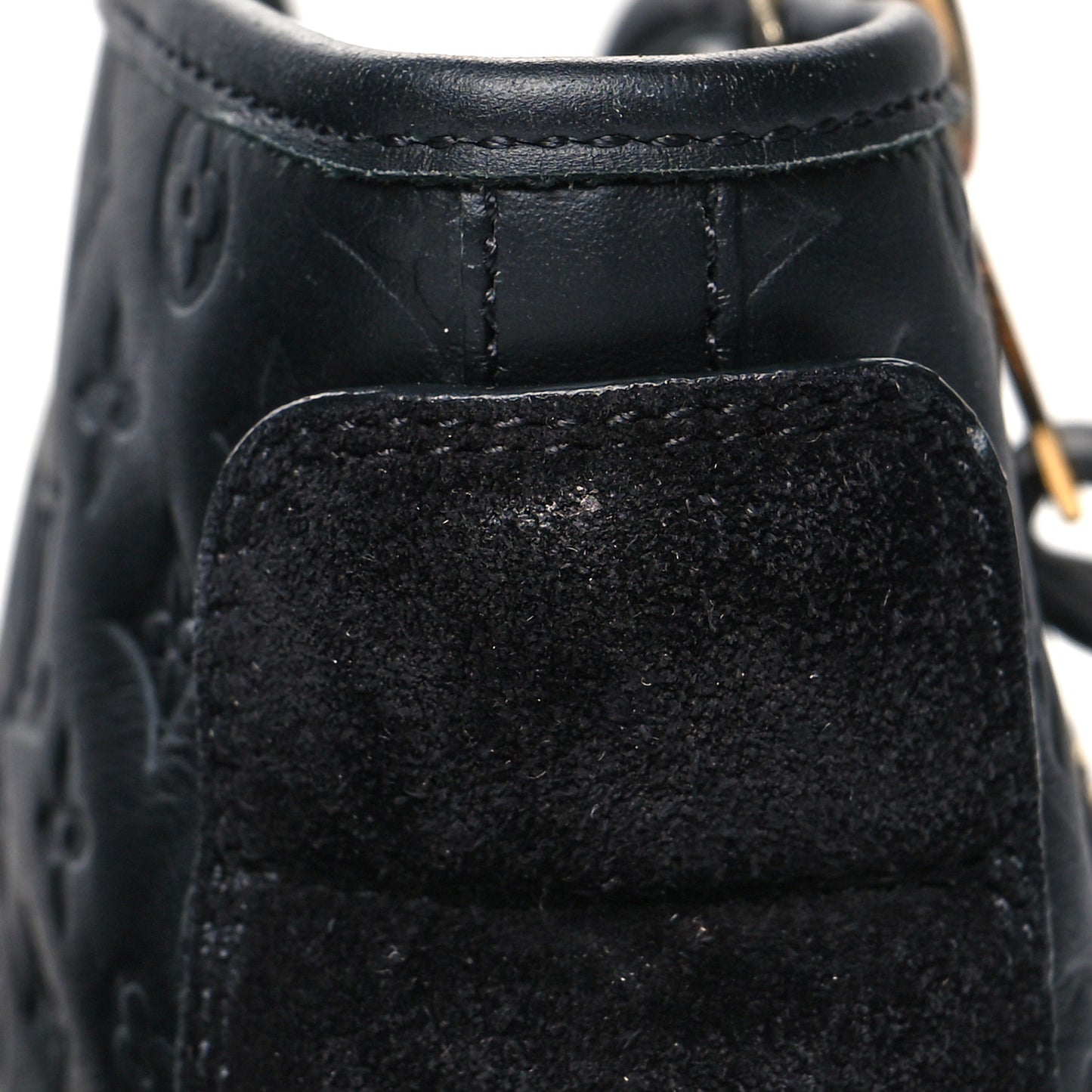 Calfskin Embossed Monogram Punchy High Top Sneakers 34 Black