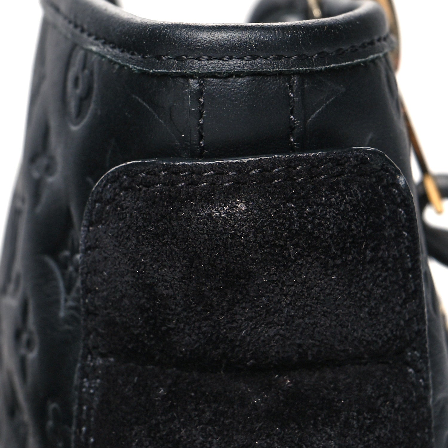 Louis Vuitton Calfskin Embossed Monogram Punchy High Top Sneakers 34 Black 10 of 10