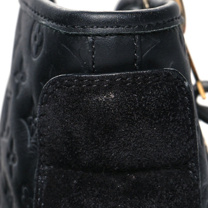 Louis Vuitton Calfskin Embossed Monogram Punchy High Top Sneakers 34 Black 10 of 10