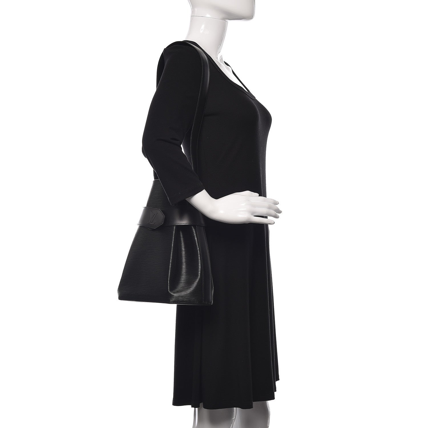 Louis Vuitton Epi Sac D'Epaule Black 2 of 10