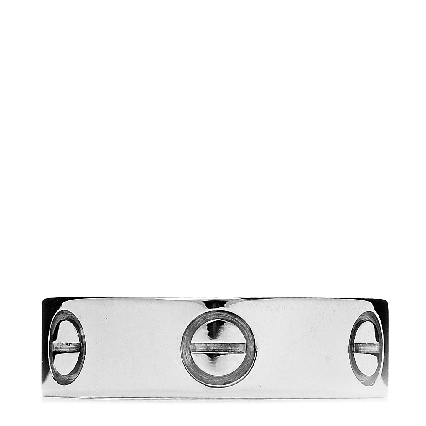 18K White Gold 5.5mm LOVE Ring 50 5.25