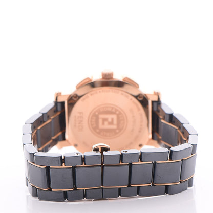 Fendi Stainless Steel Ceramic 38mm Chronograph Quartz Watch Blue 7 of 8