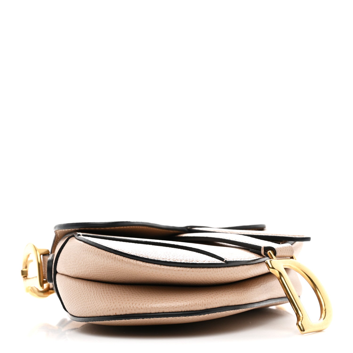 Christian Dior Grained Calfskin Mini Saddle Bag Fard 4 of 10