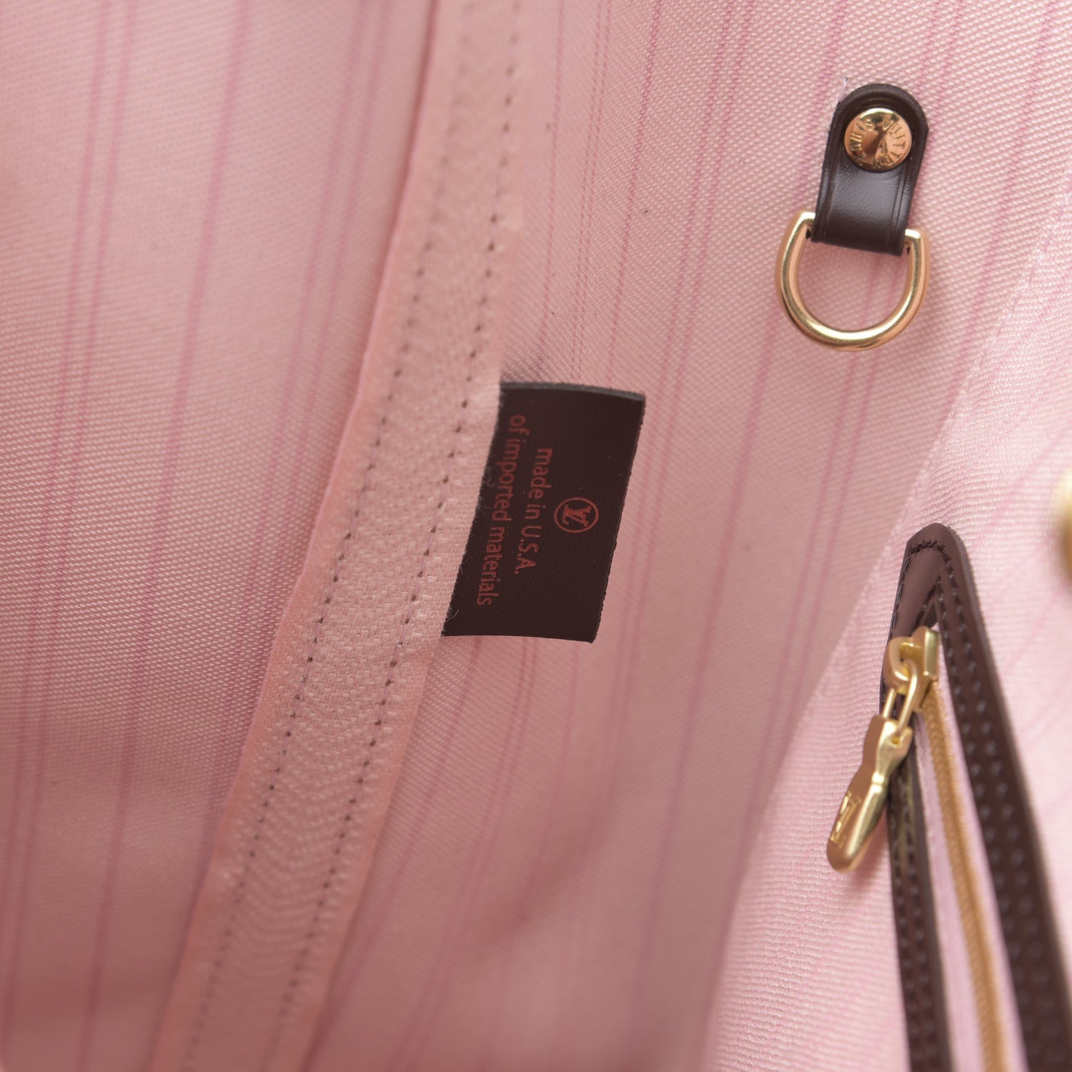 Louis Vuitton Damier Ebene Neo Neverfull MM Rose Ballerine 7 of 9