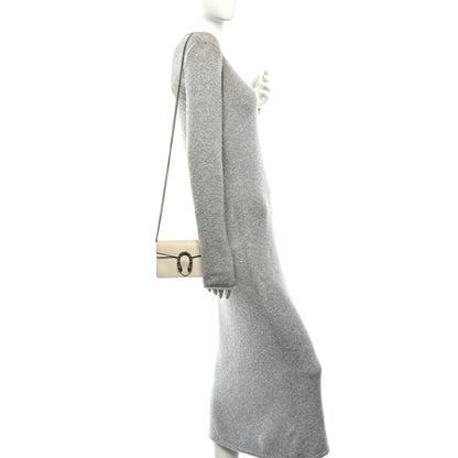 Gucci Dollar Calfskin Crystal Super Mini Dionysus Shoulder Bag Mystic White Black Diamond 2 of 9