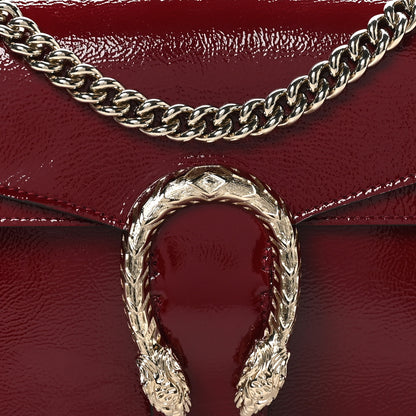 Gucci Crinkled Patent Small Dionysus Shoulder Bag Rosso Ancora Red 9 of 11