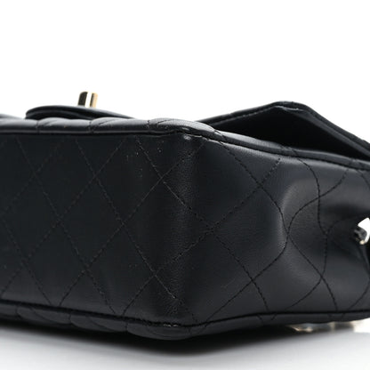 Chanel Lambskin Quilted Mini Rectangular Flap Black 9 of 9