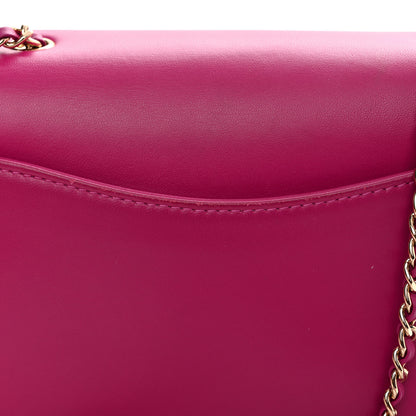 Chanel Lambskin CC Mania Flap Bag Pink 11 of 11
