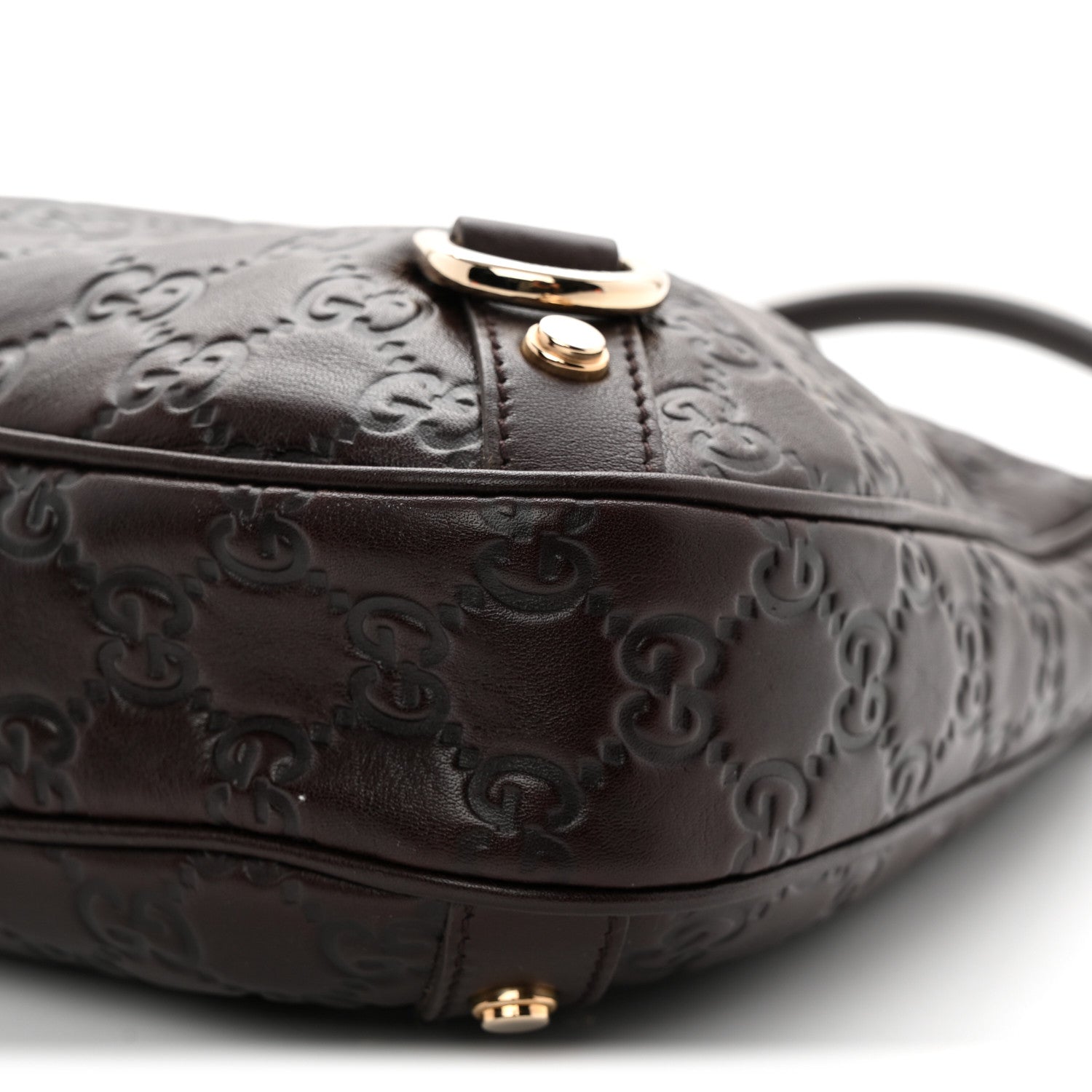 Gucci Guccissima Medium Abbey D Ring Hobo Chocolate 10 of 10