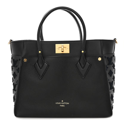 Louis Vuitton Calfskin Monogram Tufting On My Side Black 1 of 9